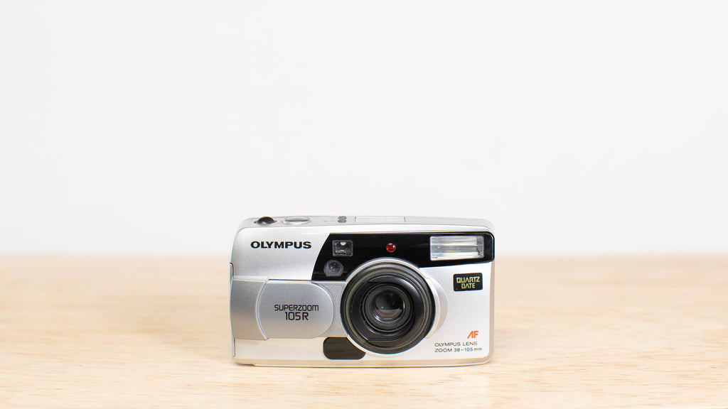 Olympus Superzoom 105R Point and Shoot 35mm Film Camera