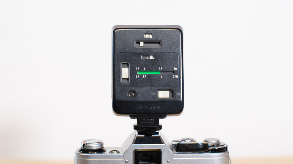 camera with a hot shoe mount