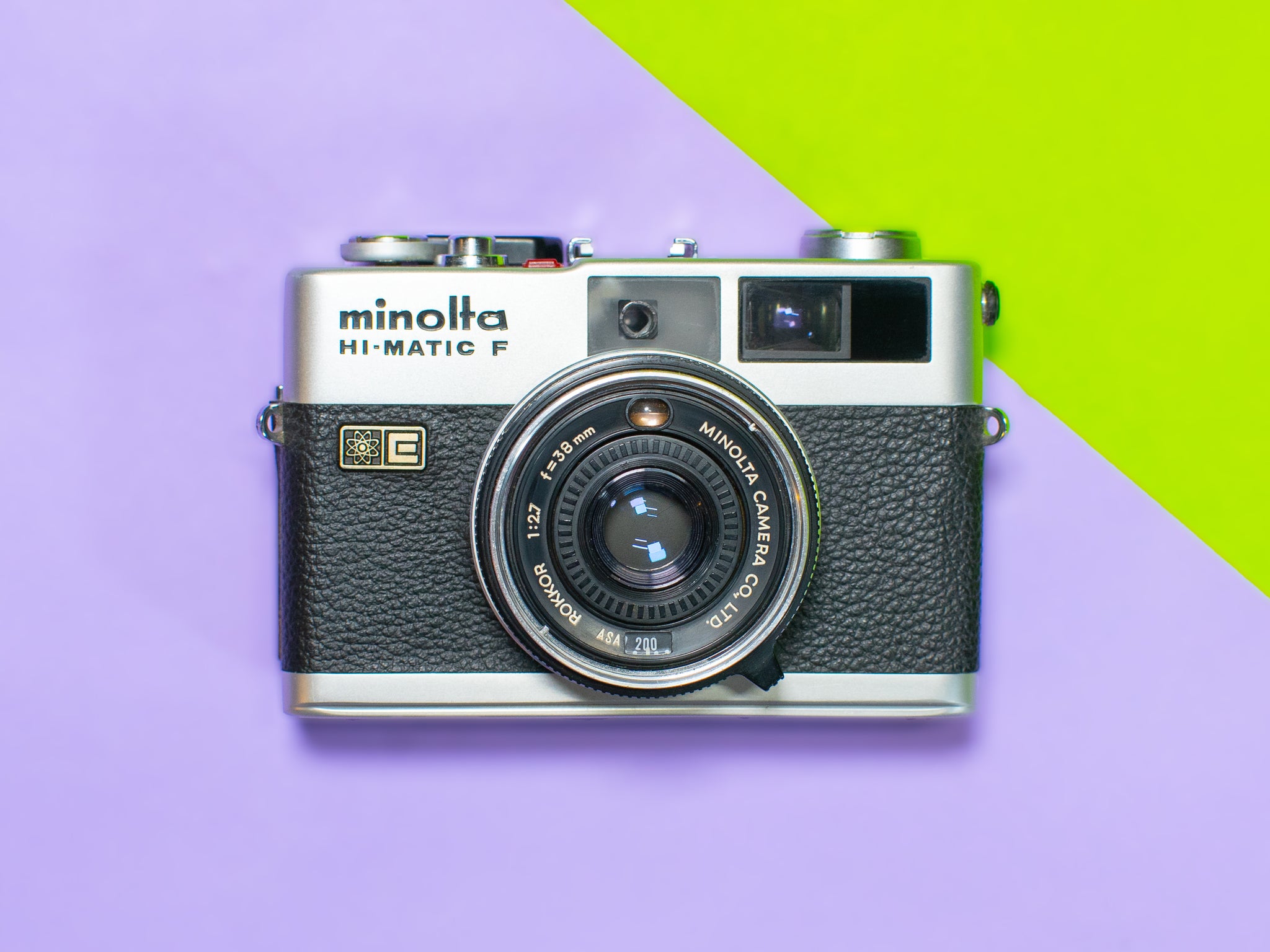 Minolta hi matic F popular rangefinder