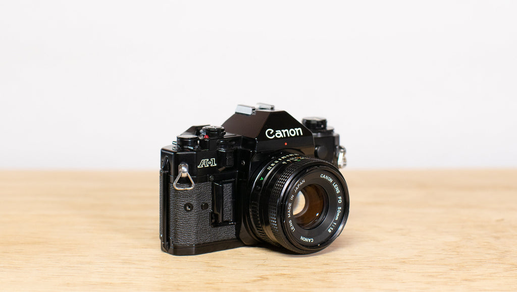 Canon A-1 35mm film camera with Canon new FD 50mm